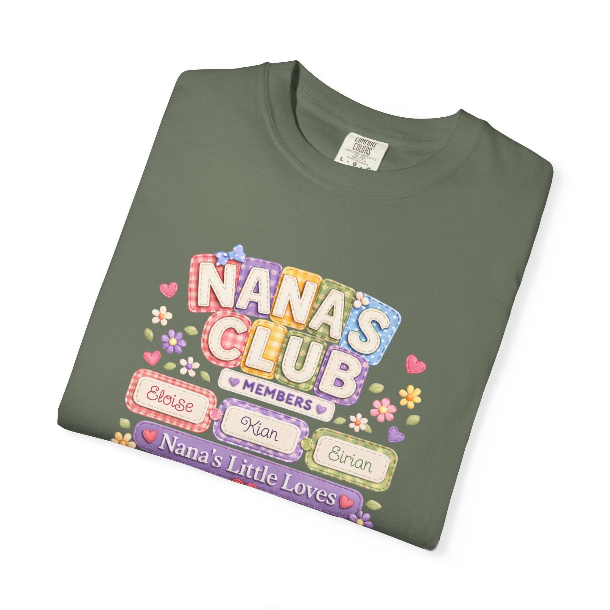 Nana's Club T-Shirt — 'Nana's Little Loves' Cute Floral Grandma Tee