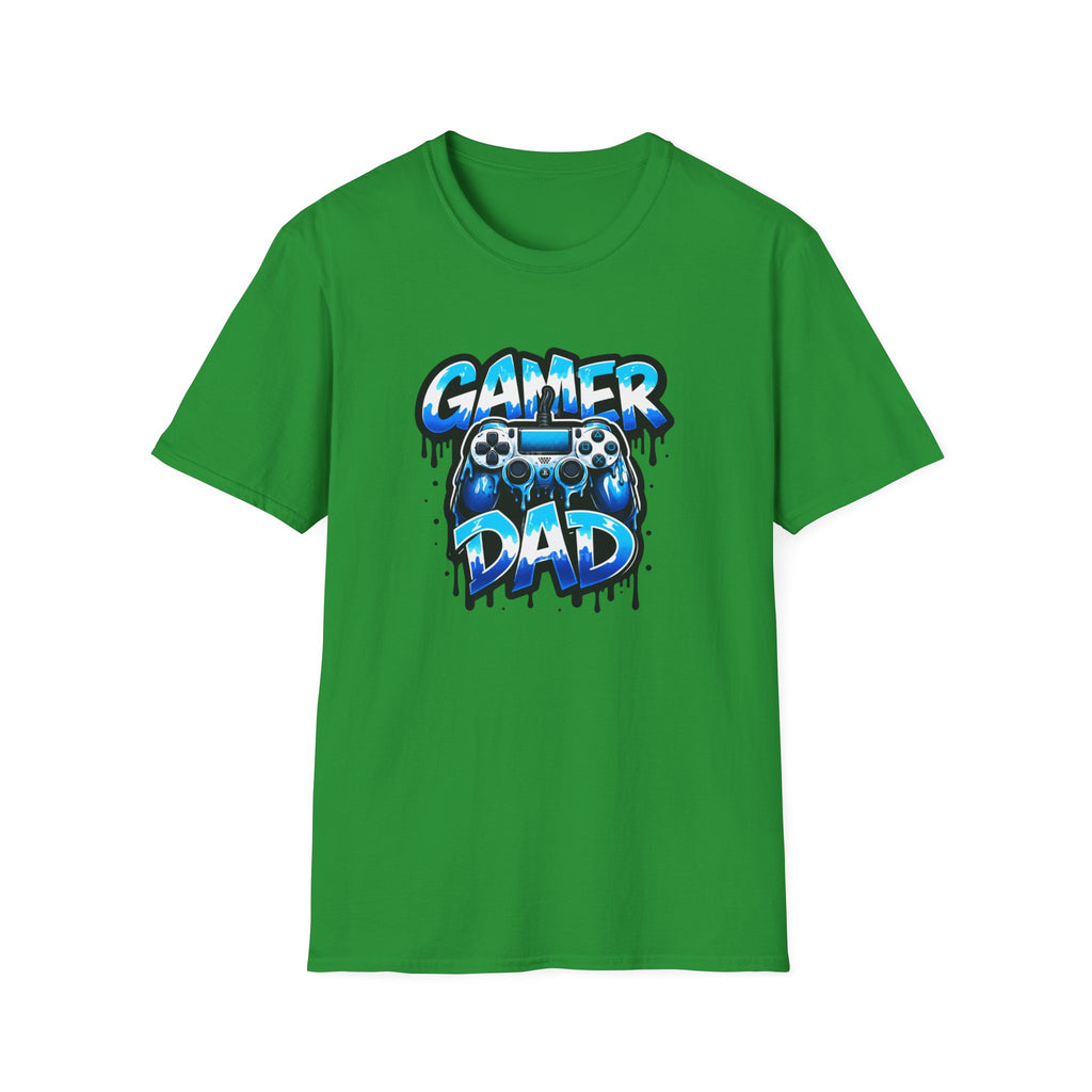 Gamer Dad T-Shirt — Blue Controller T-shirt