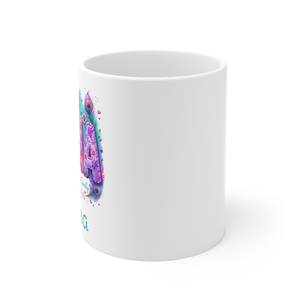 NANA Heart of Our Family Personalized 11oz Mug