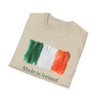 Made in Ireland T-Shirt — Watercolor Irish Flag Tee