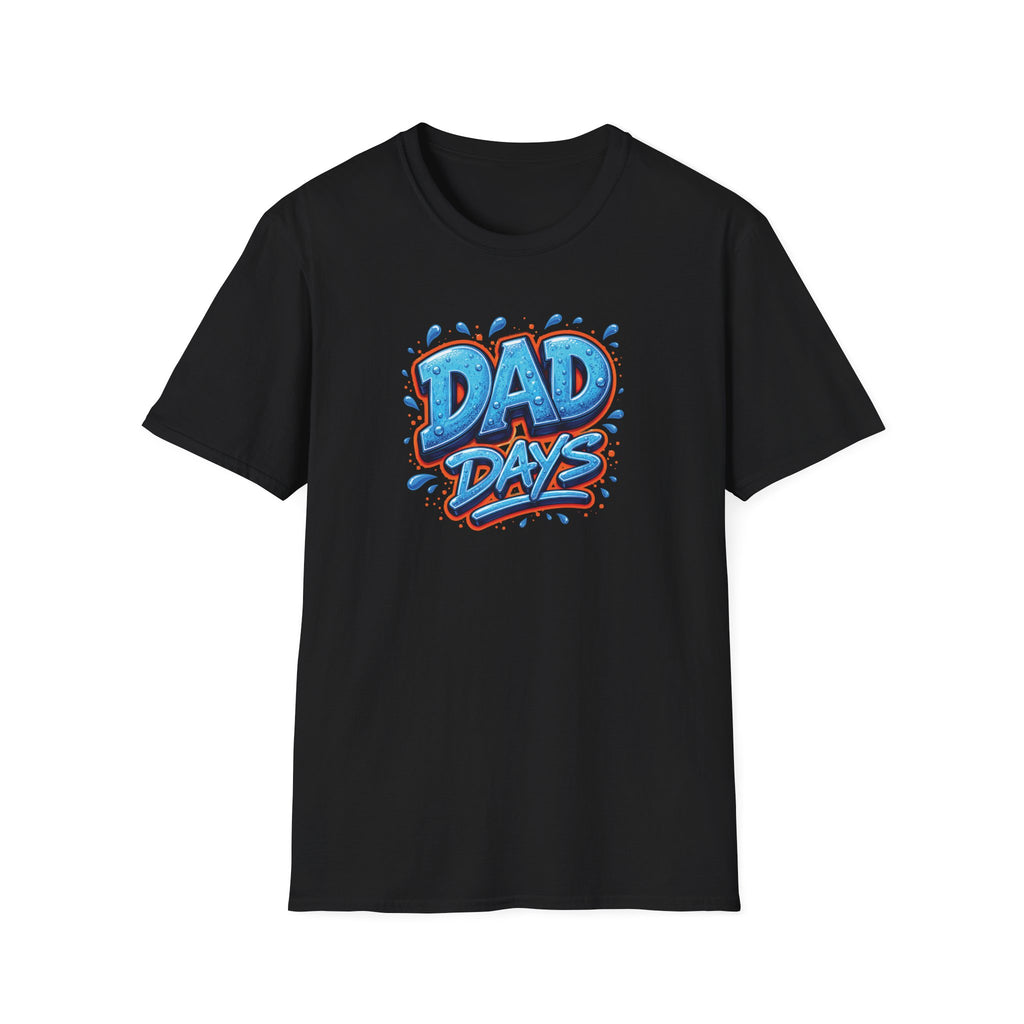 "Dad Days" Blue Graffiti Father T-Shirt