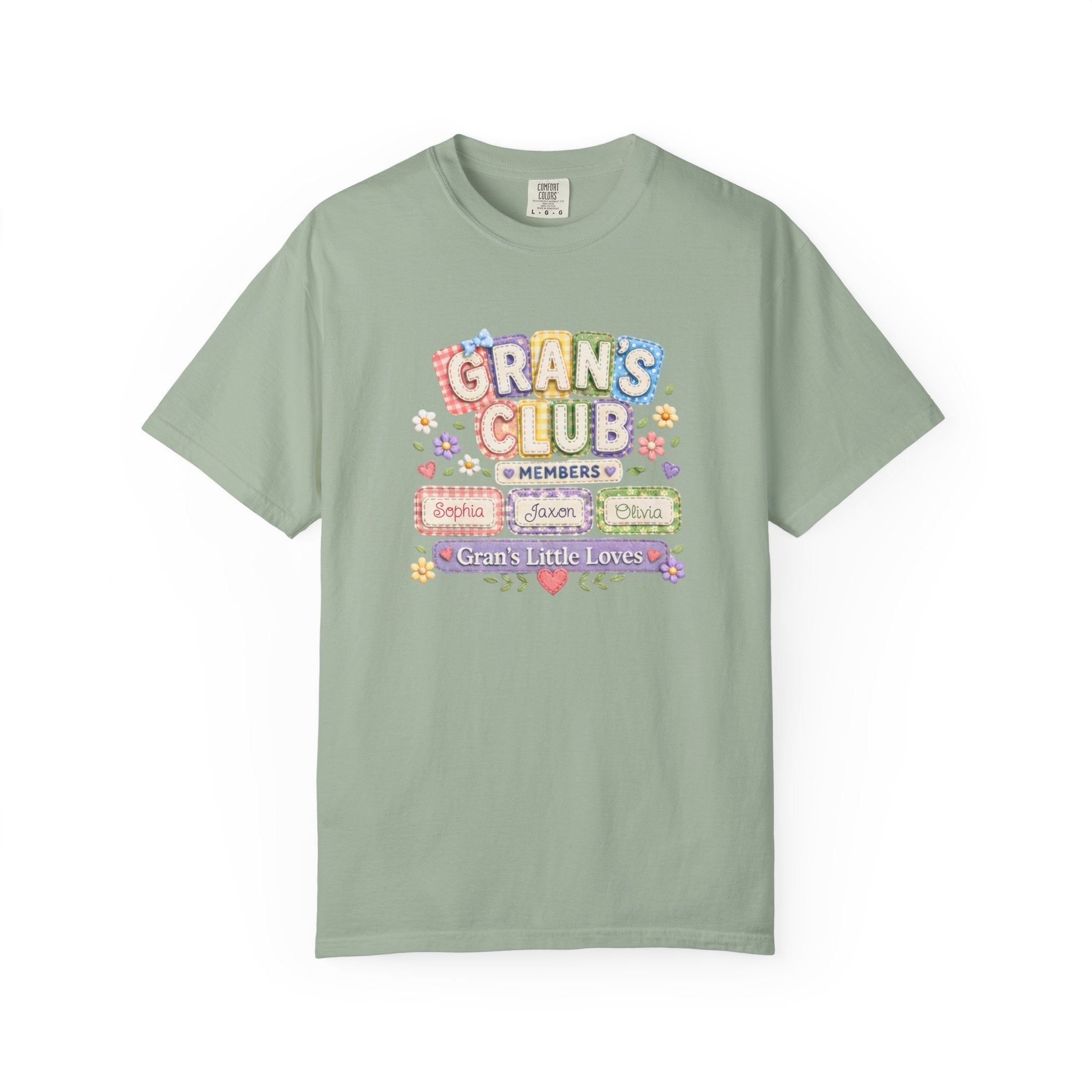 Grans Club T-Shirt – Personalized ‘Grans Club’ Family Names Tee