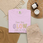 Does This Glow Make Me Look Pregnant? Graphic T-Shirt — Cute Pregnancy Announcement Tee