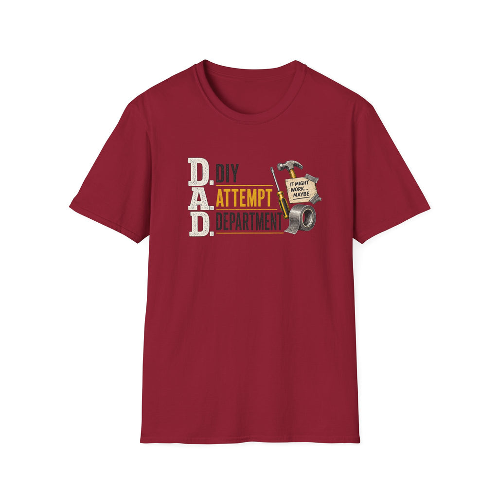 DIY Attempt Department T-Shirt — 'D.A.D. DIY Humour Tee