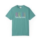 Grandma Loves Her Crew T-Shirt — Pastel Rainbow Grandma Gift
