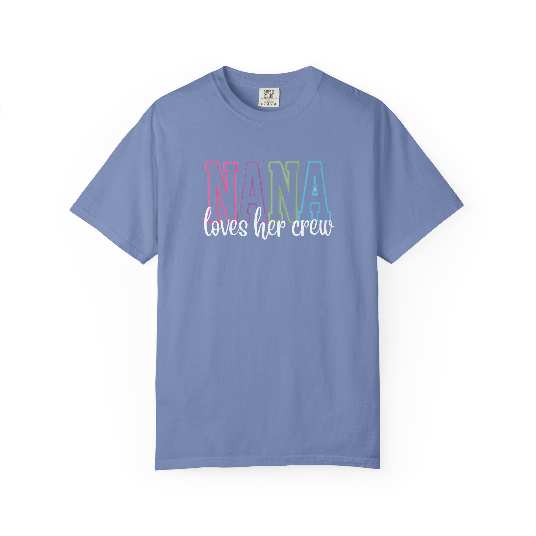 NANA loves her crew T-Shirt — Grandma Matching Family Tee