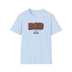 Dad Plaid Design T-Shirt — DAD Est. 2026 New Dad Gift