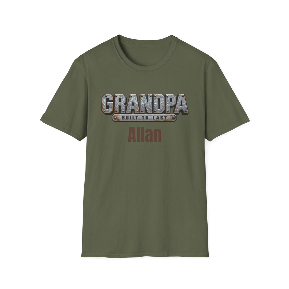 Grandpa "Built to Last" T-Shirt — Personalise