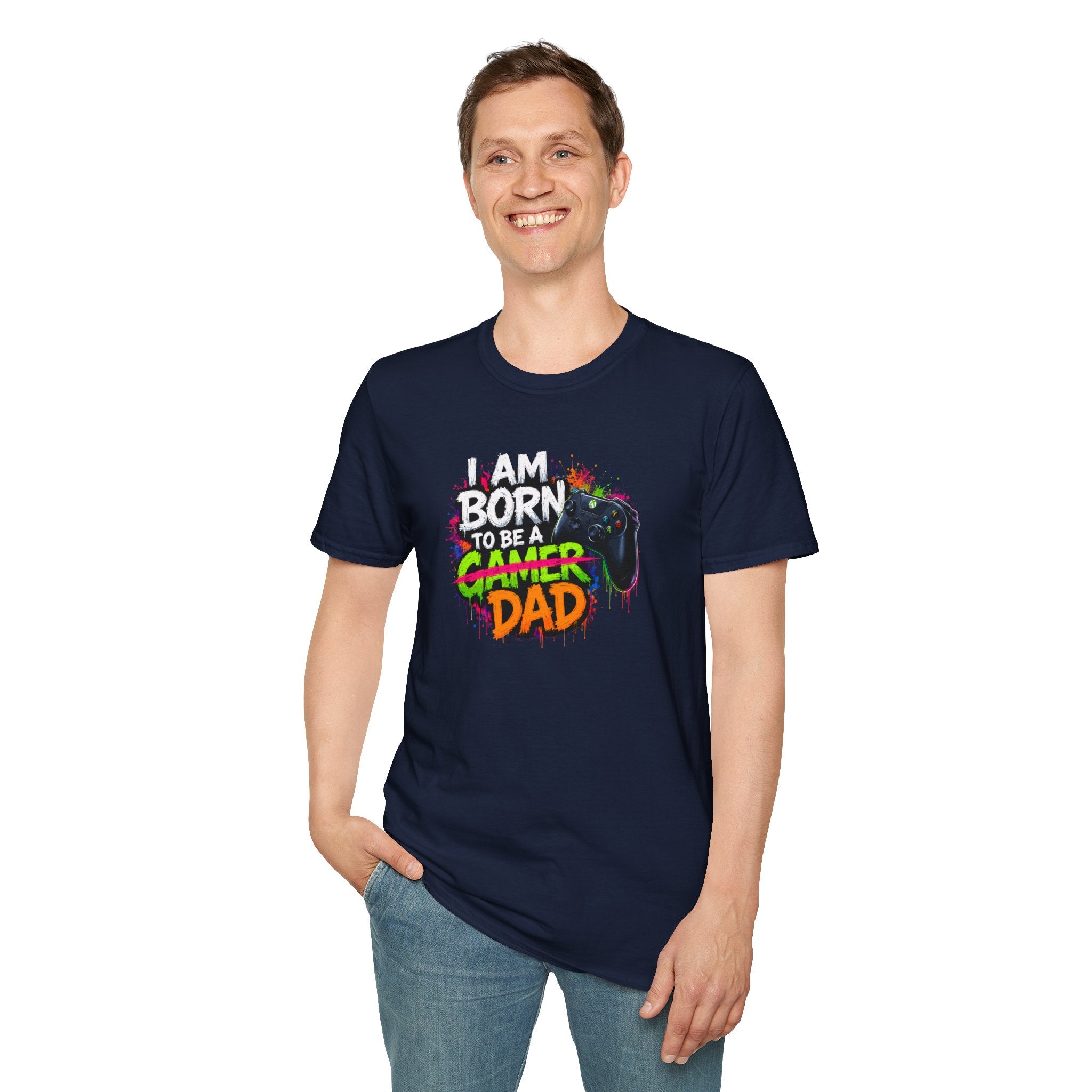 "I Am Born To Be A Gamer Dad" T‑Shirt