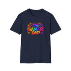 Gamer Dad Colourful Controller Design T-Shirt
