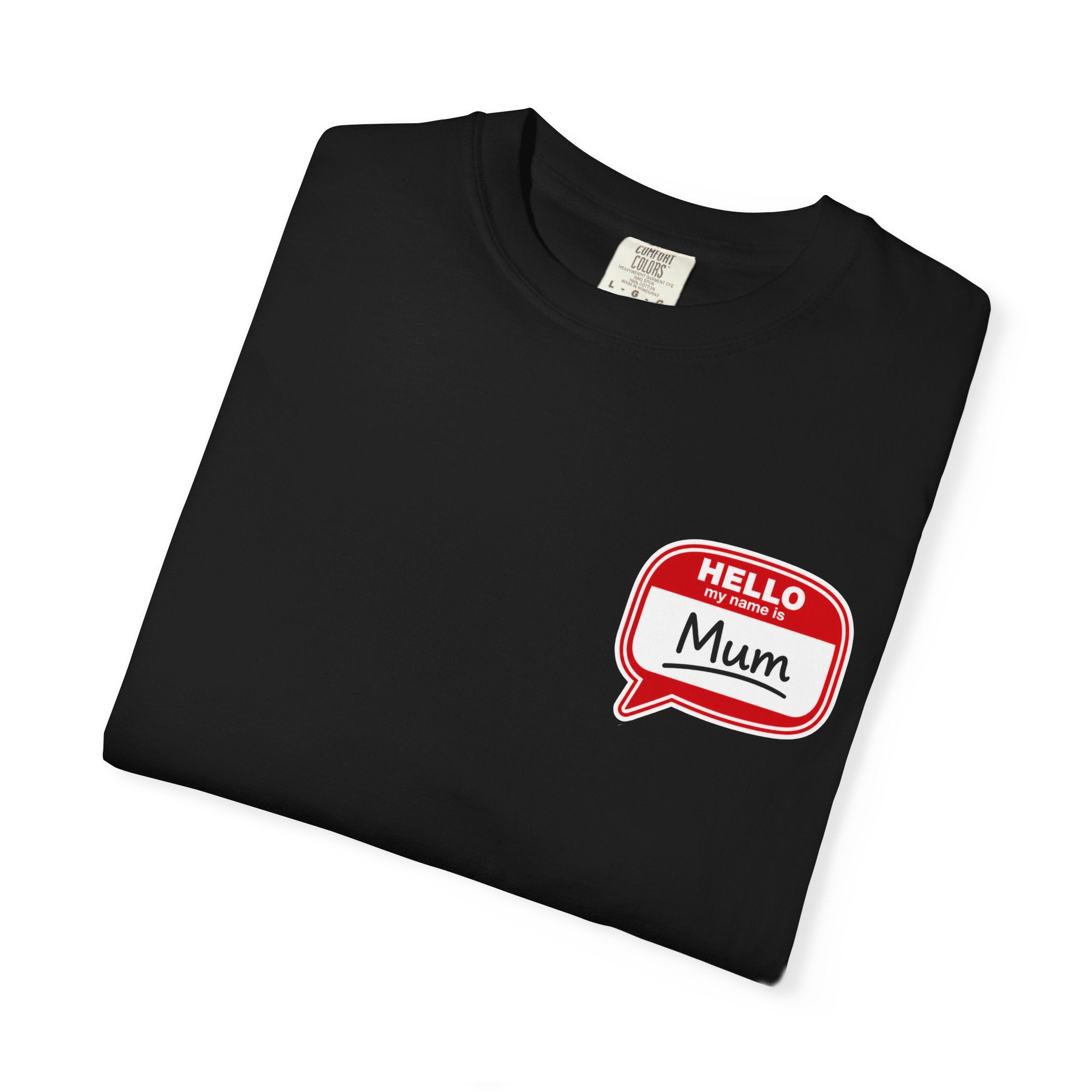Hello Mum Speech Bubble T-Shirt — Cute Retro Mom Graphic Tee