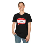 Hello My Name Is “Papa” T-Shirt — Funny Dad Name Tag Tee for Father’s Day