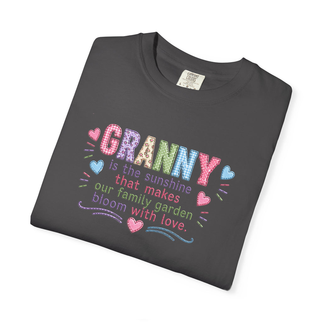 Granny Floral Tee — "Granny is the sunshine that makes our family garden bloom with love"