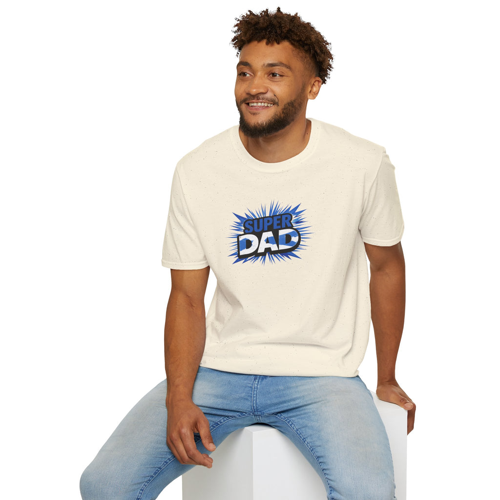 Super Dad T-Shirt — Scotland Flag themed Comic-Style Father's Day Gift