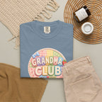 Grandma Club T-Shirt — Cute Retro Floral Badge Tee for Grandmothers