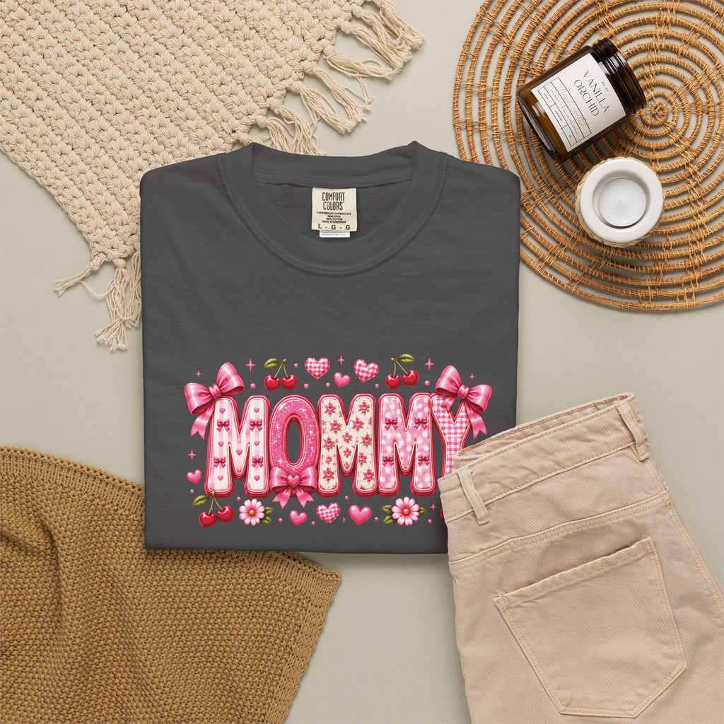 MOMMY Floral Heart T-Shirt