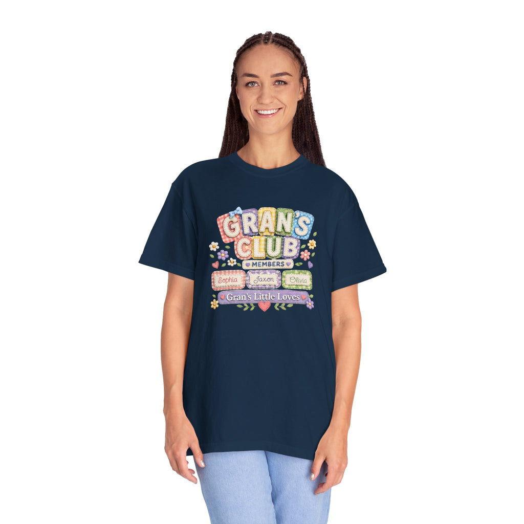 Grans Club T-Shirt – Personalized ‘Grans Club’ Family Names Tee