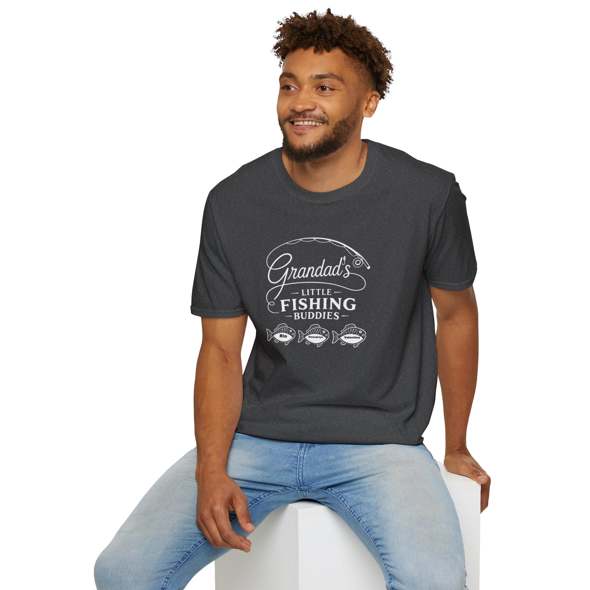 Granddad’s Little Fishing Buddies T-Shirt — Father/Grandparent Fishing Gift