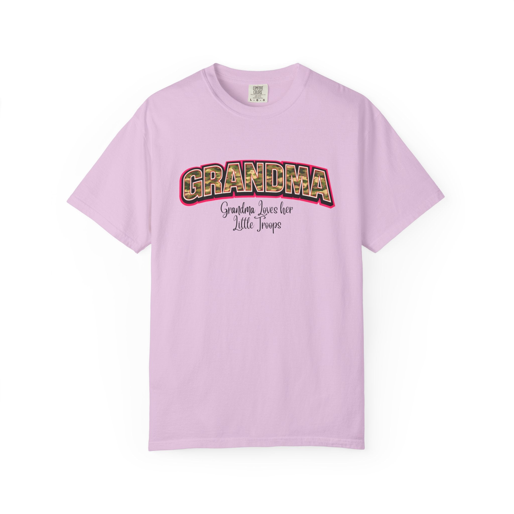 Grandma Floral Retro Tee — "Grandma: Grandkids Love Her a Little Teacup"