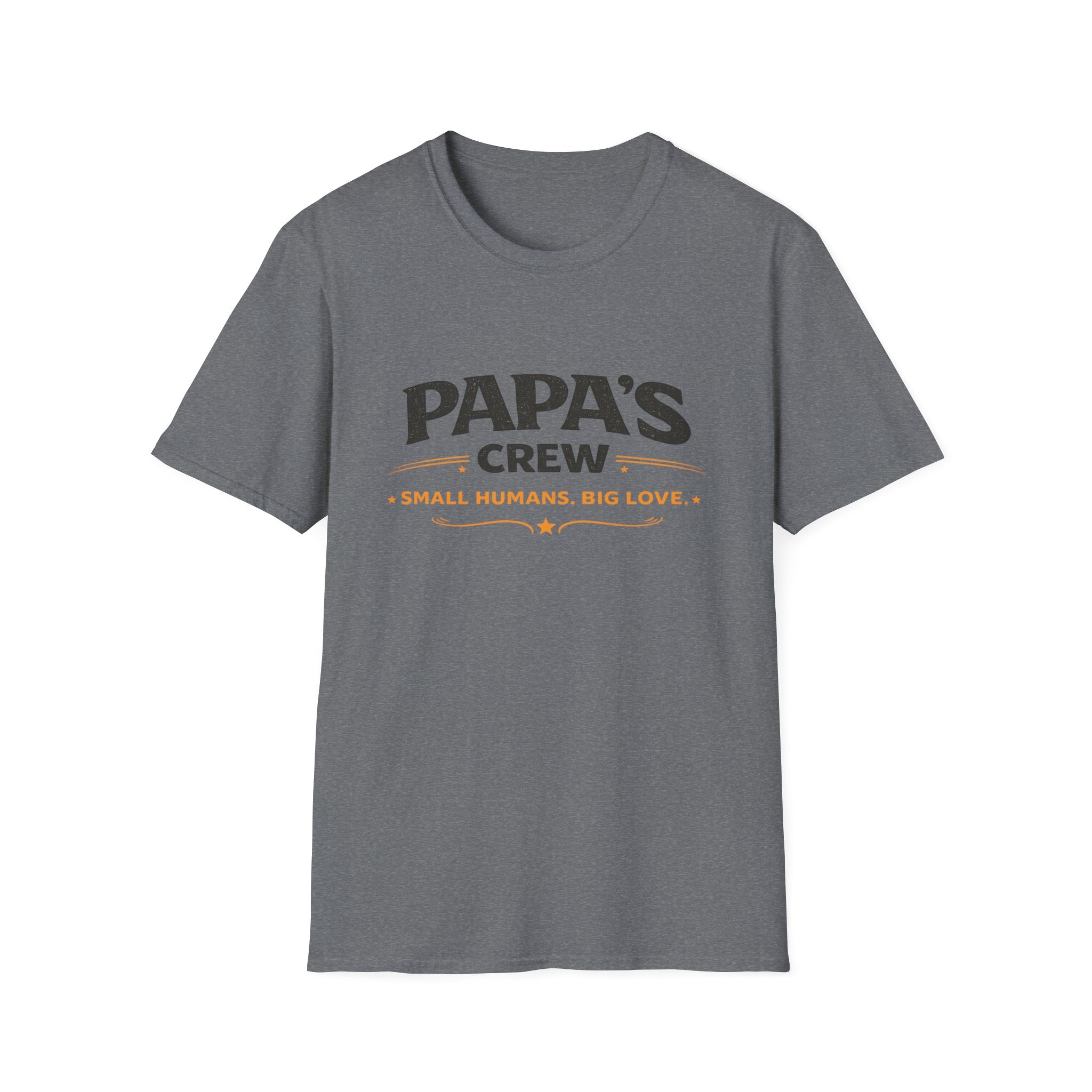 Papa's Crew T-Shirt — "Small Humans, Big Love" Grandpa Gift