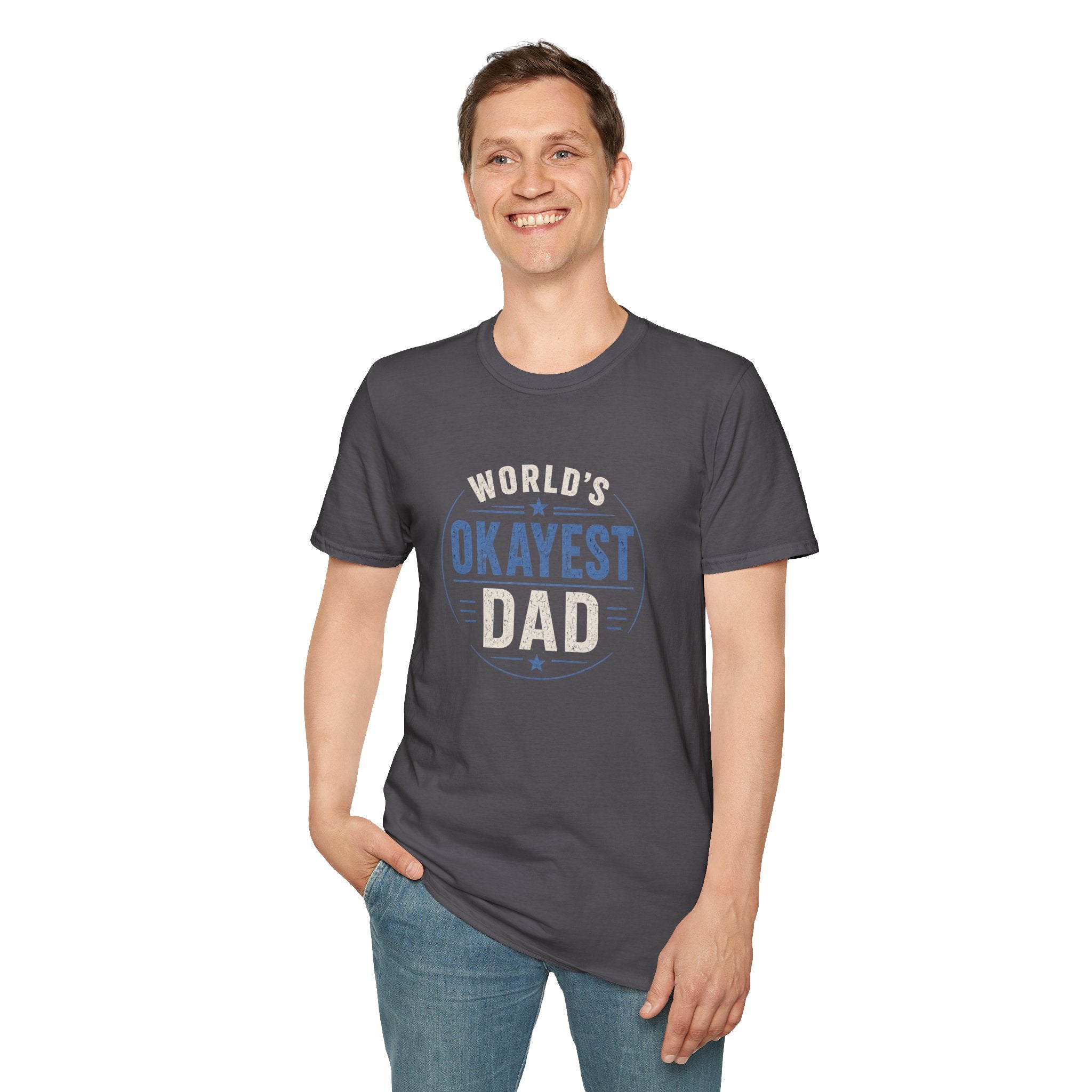 World's Okayest Dad T-Shirt — Funny Father's Day Gift Tee