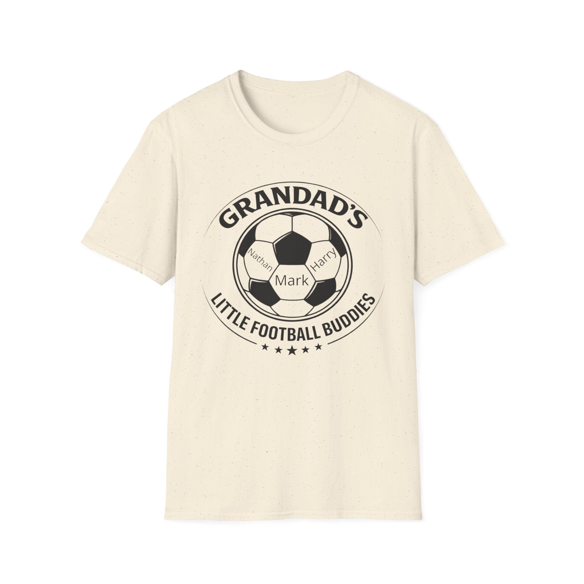 Grandad's Little Football Buddies T-Shirt — Personalized Soccer Grandpa Tee