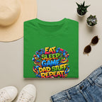 “Eat Sleep Game Dad Stuff Repeat” T-Shirt