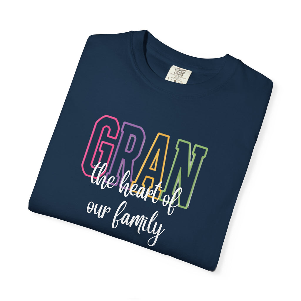Gran The Heart of Our Family T-Shirt — Grandma Gift, Mother's Day, Family Life Tee