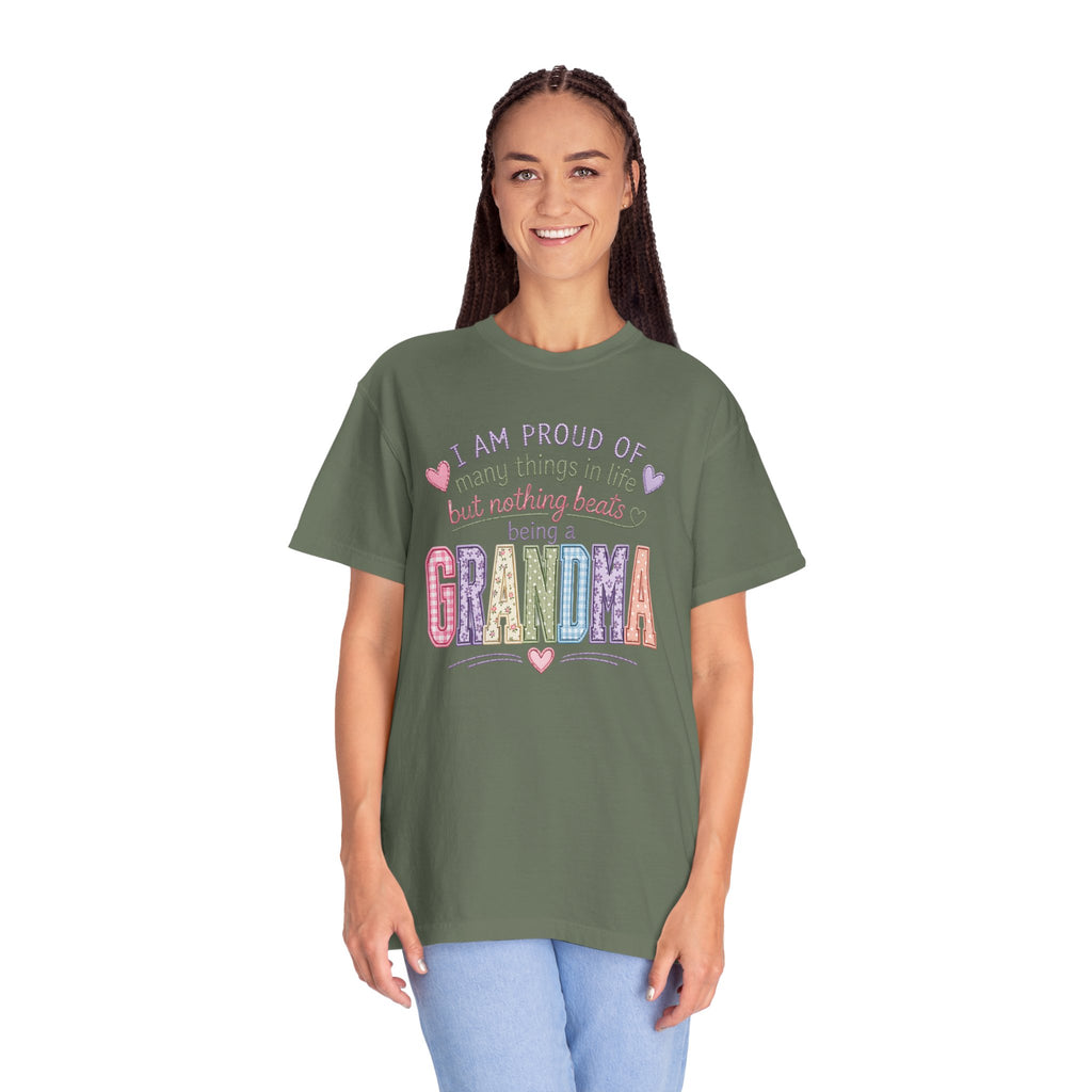 Grandma Pride T-Shirt – "I Am Proud of Many Things in Life but Nothing Beats Being a Grandma"
