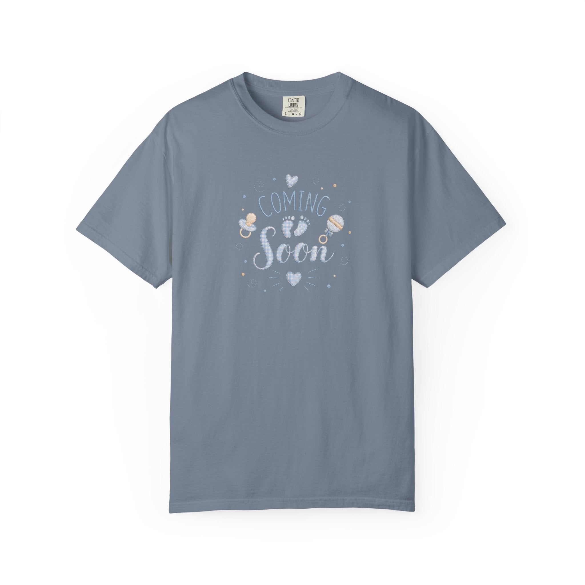 Coming Soon Baby T-Shirt — Gender Reveal Pregnancy Announcement Tee