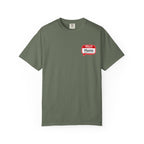 Hello Mama Pocket T‑Shirt — Cute 'Hello Mama' Name Tag Graphic Tee for New and Expecting Moms