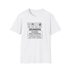 Grandpa Warning T-Shirt – ‘Spoils Grandkids & Hands Out Biscuits’ Funny Grandpa Tee