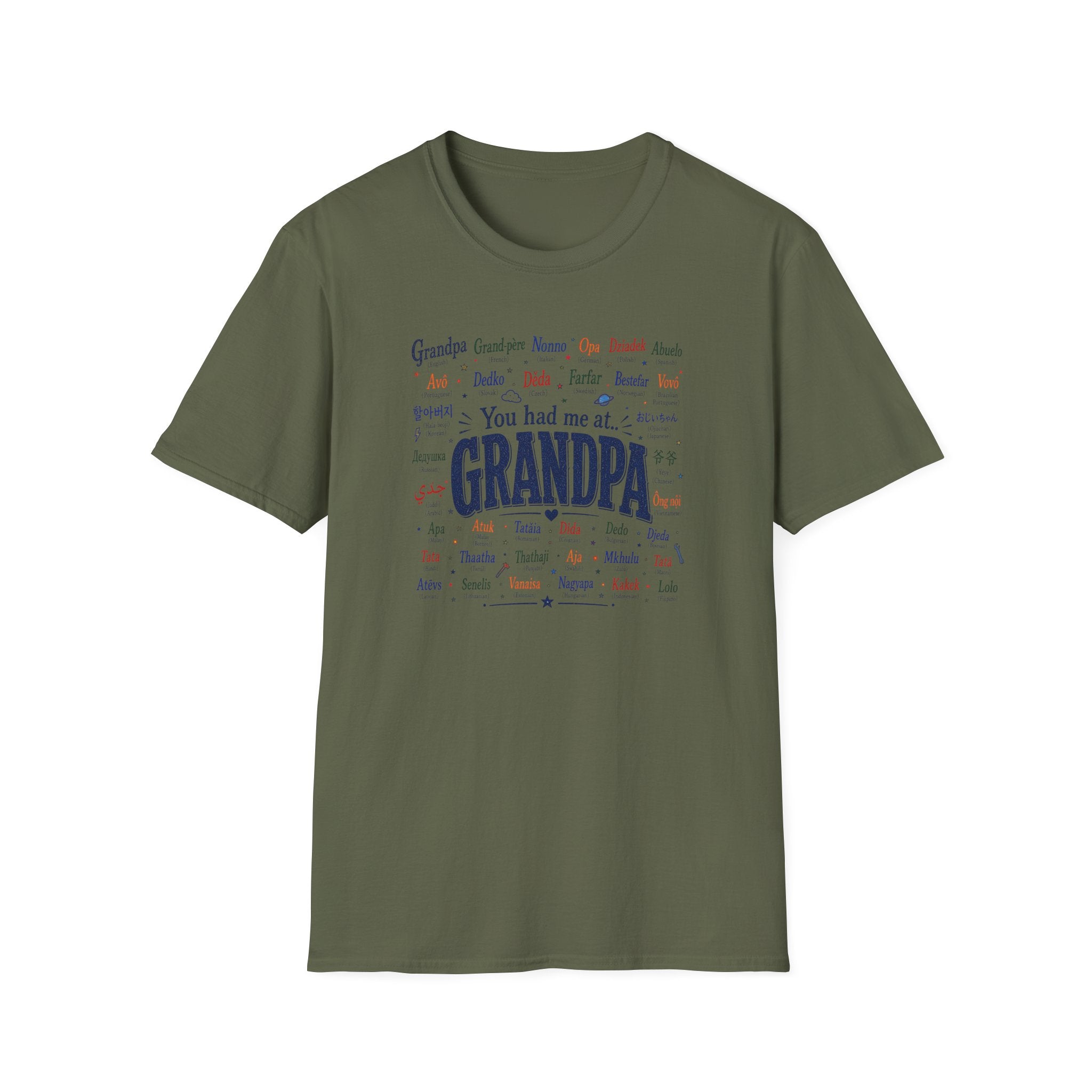 You Had Me at Grandpa T-Shirt — Retro Family Name Gift for Grandfathers