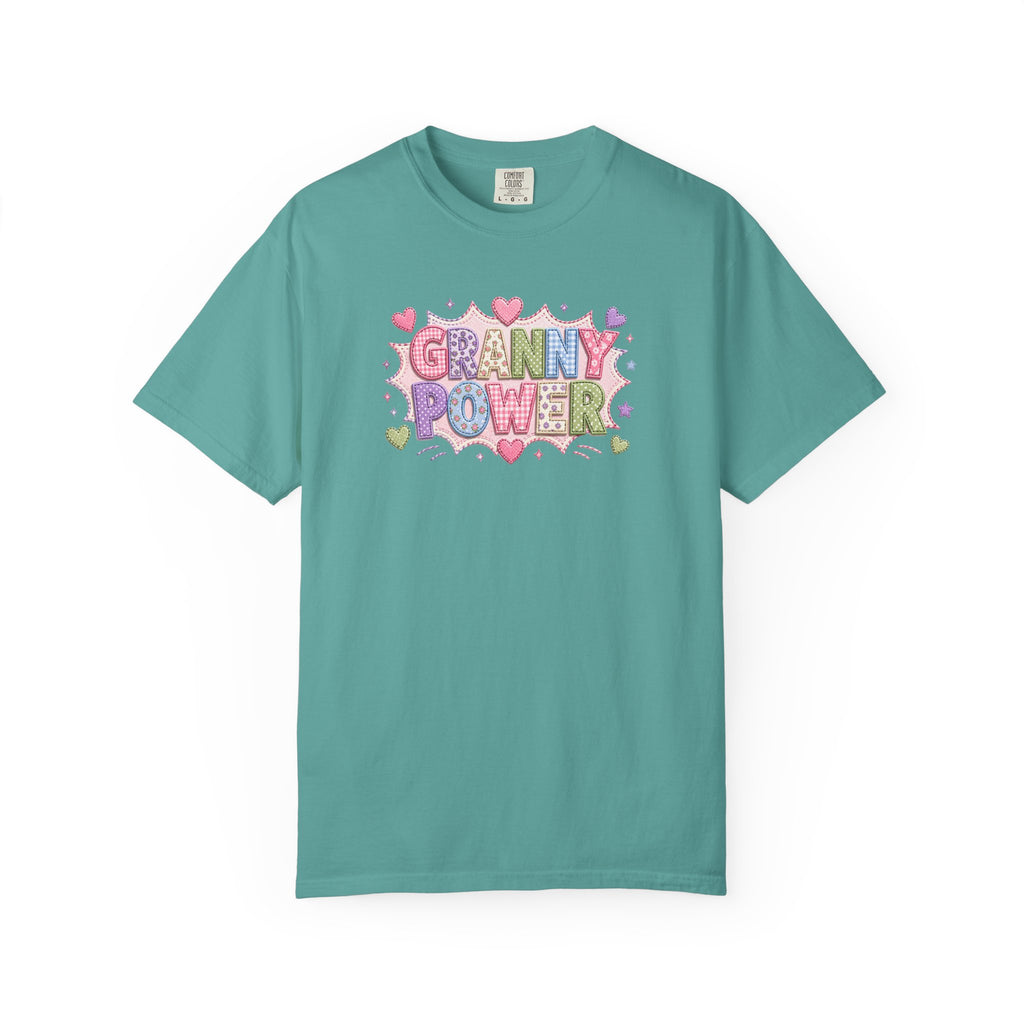 Granny Power T-Shirt — Retro Heart Graphic Tee for Grandmas