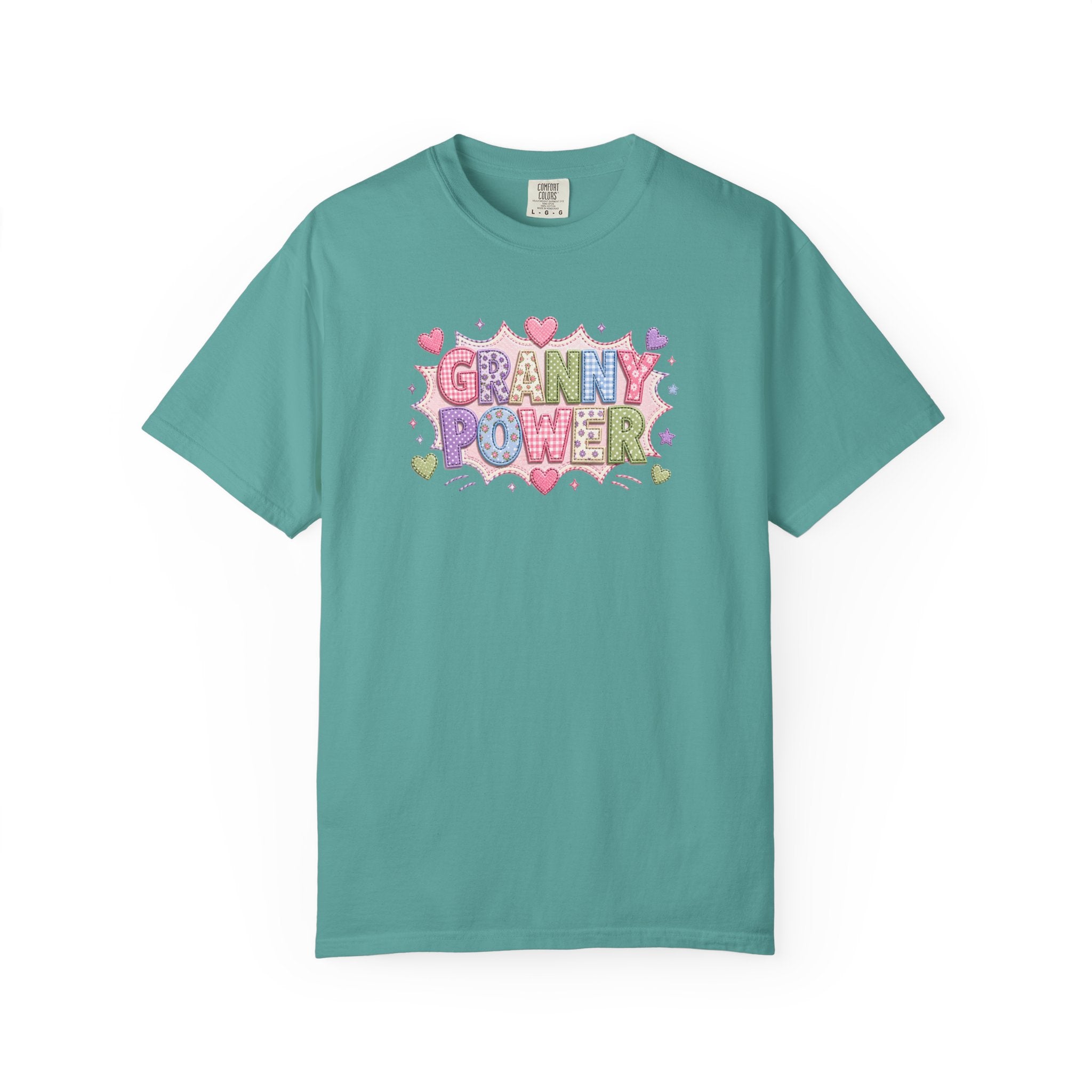 Granny Power T-Shirt — Retro Heart Graphic Tee for Grandmas