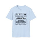 Grandpa Warning T-Shirt — "Spoils Grandkids & Hands Out Biscuits" Funny Grandpa Gift