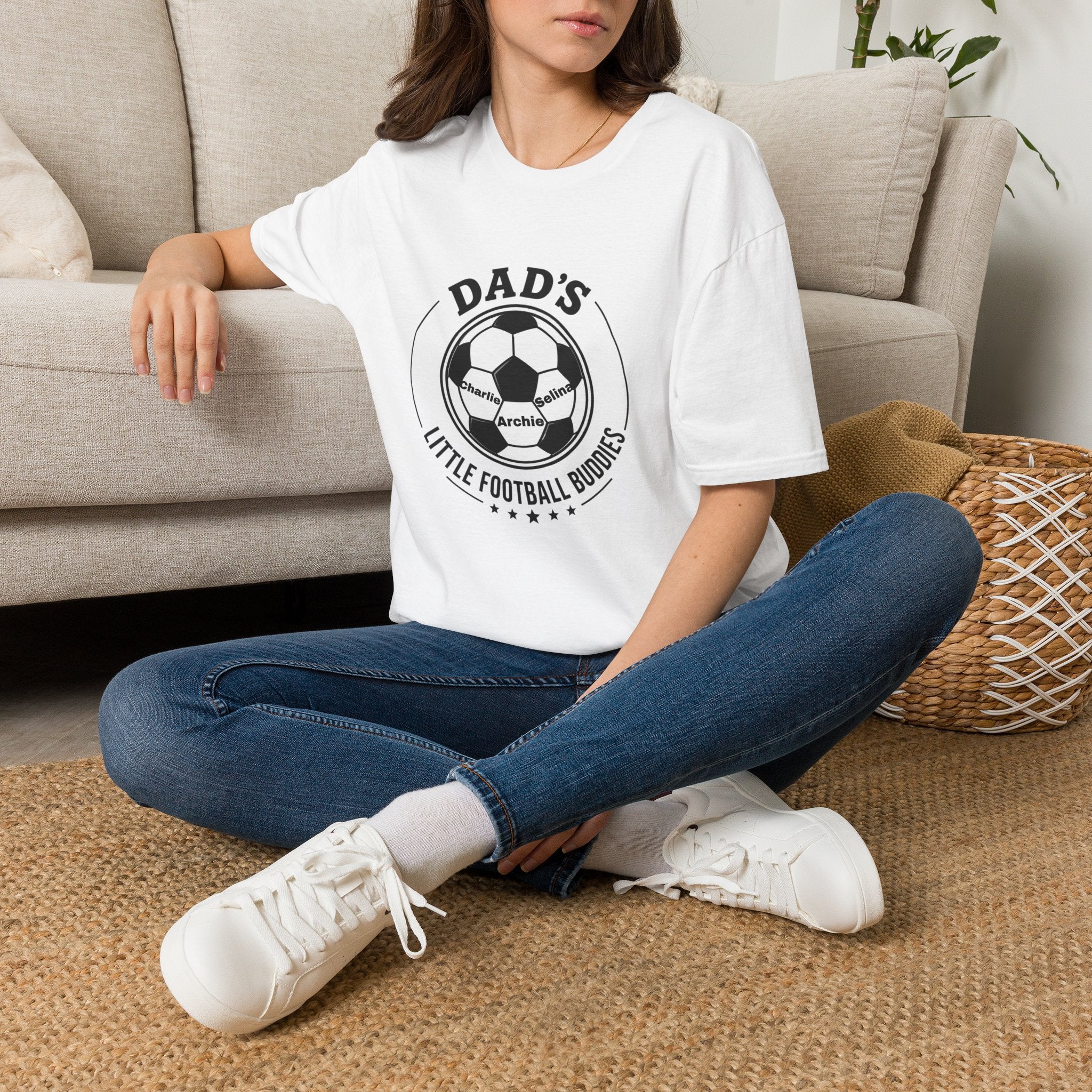 Dad’s Little Football Buddies Tee - Add Names- Personalise