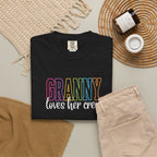 Grandma Loves Her Crew T‑Shirt — Pastel Family Grandma Tee
