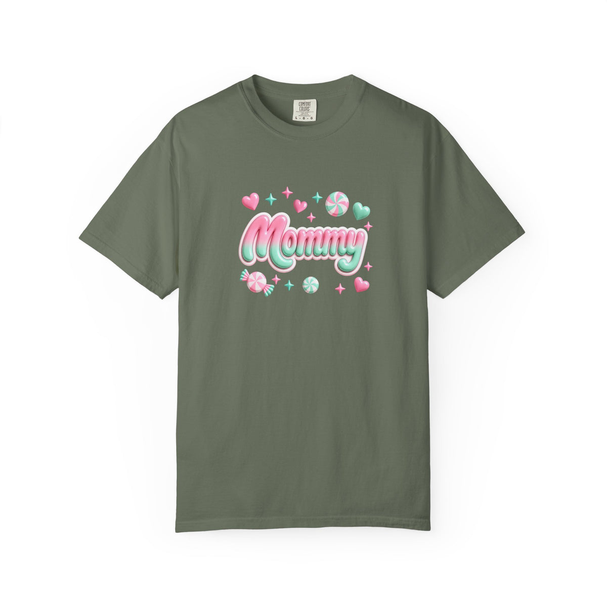 Mommy Pastel Candy Script T-Shirt