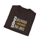 Dad T‑Shirt — D.A.D. "Deliverer of Awkward Dad‑Jokes" Funny Fathers Day Tee