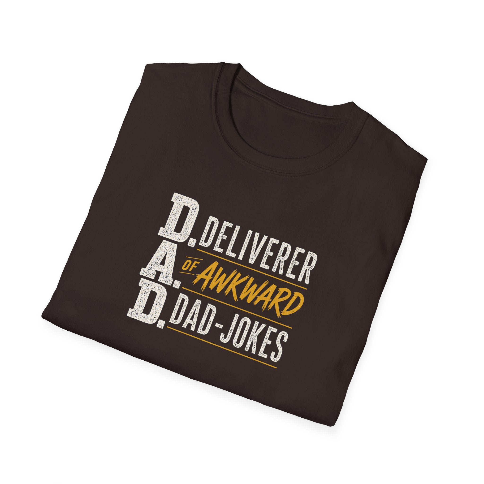 Dad T‑Shirt — D.A.D. "Deliverer of Awkward Dad‑Jokes" Funny Fathers Day Tee