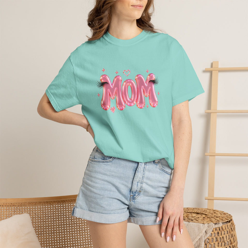 MOM Pink Balloon Eyelashes T-Shirt