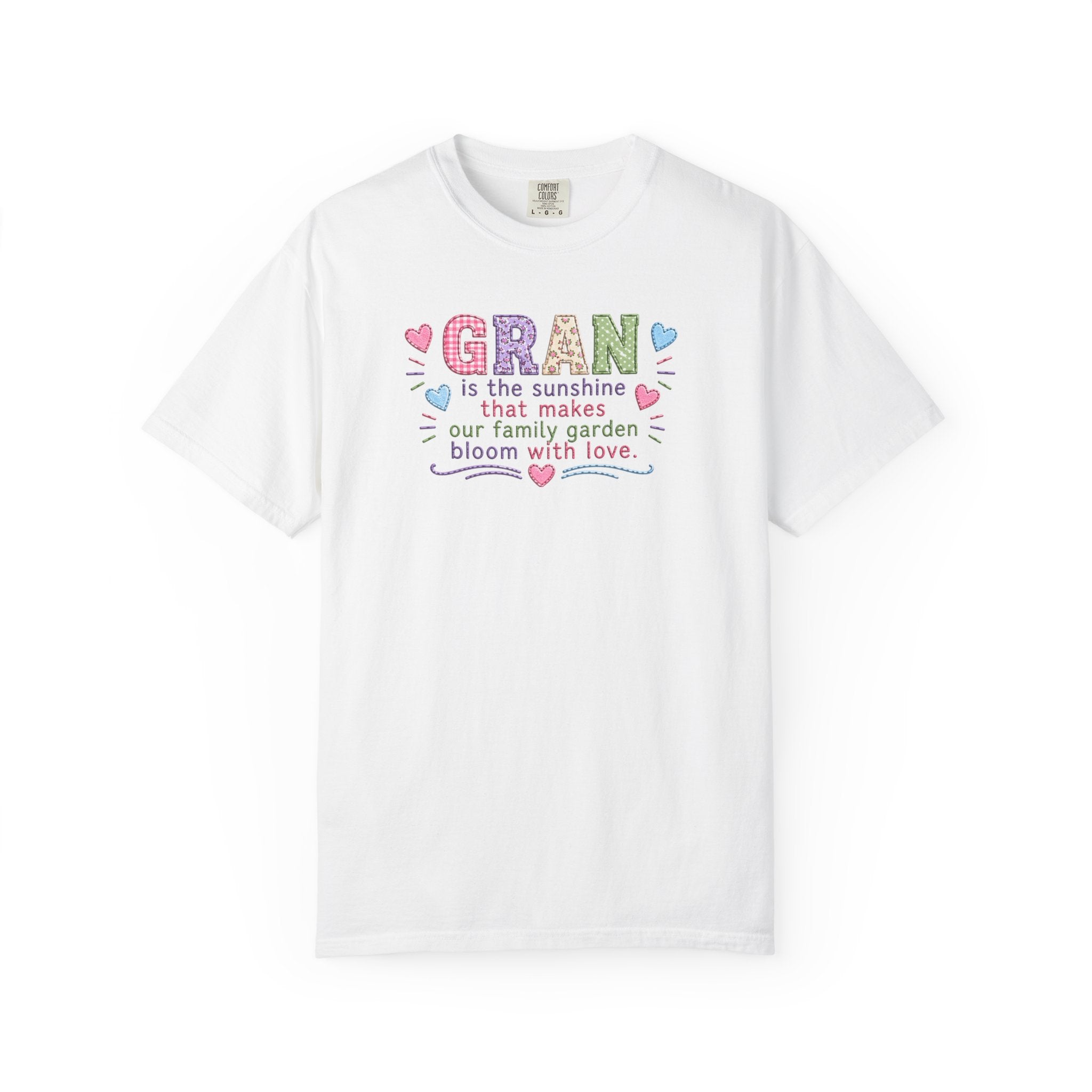 Grandma Floral T-Shirt — "GRAN is the sunshine that makes our family garden bloom with love"