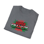 Super Grandpa Welsh Flag/ Wales themed T-Shirt – Retro Comic Gift Tee for Grandfather | Father’s Day & Birthday Present