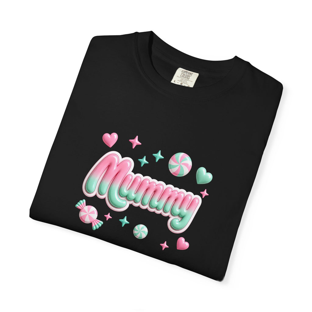 Mummy Pastel Candy Script T-Shirt