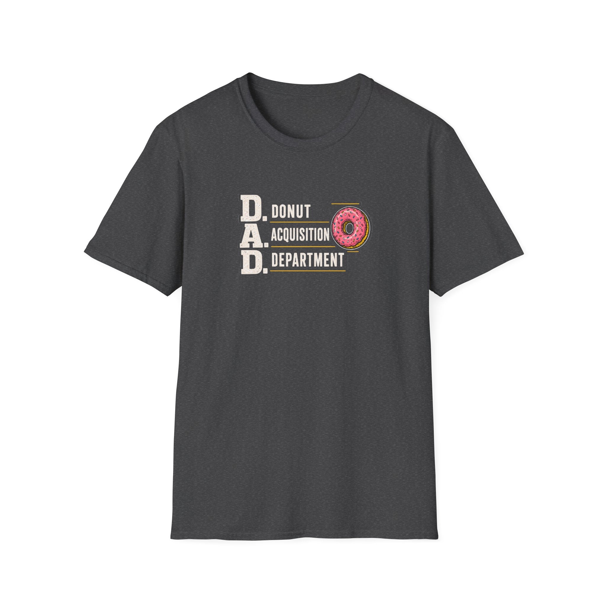 Donut Acquisition Department T-Shirt – D.A.D. Funny Dad Shirt for Donut Lovers