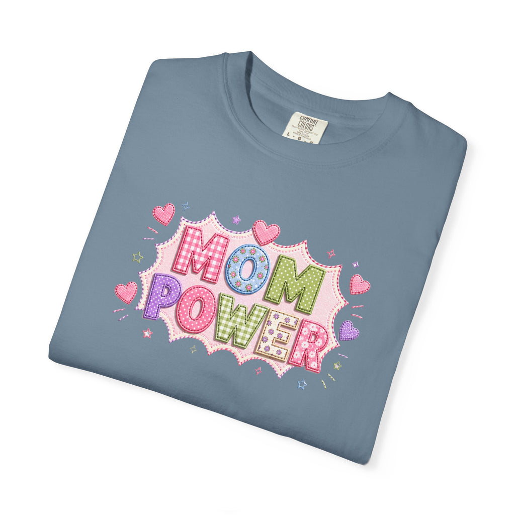 Mom Power T-Shirt — Cute Pastel Heart Mother's Day Tee