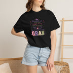 Gran Blessings T-Shirt — "Blessed are those who snuggle & hug... called GRAN"