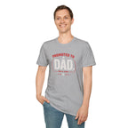 Promoted to Dad T-Shirt — New Dad Announcement Gift, Father’s Day Tee