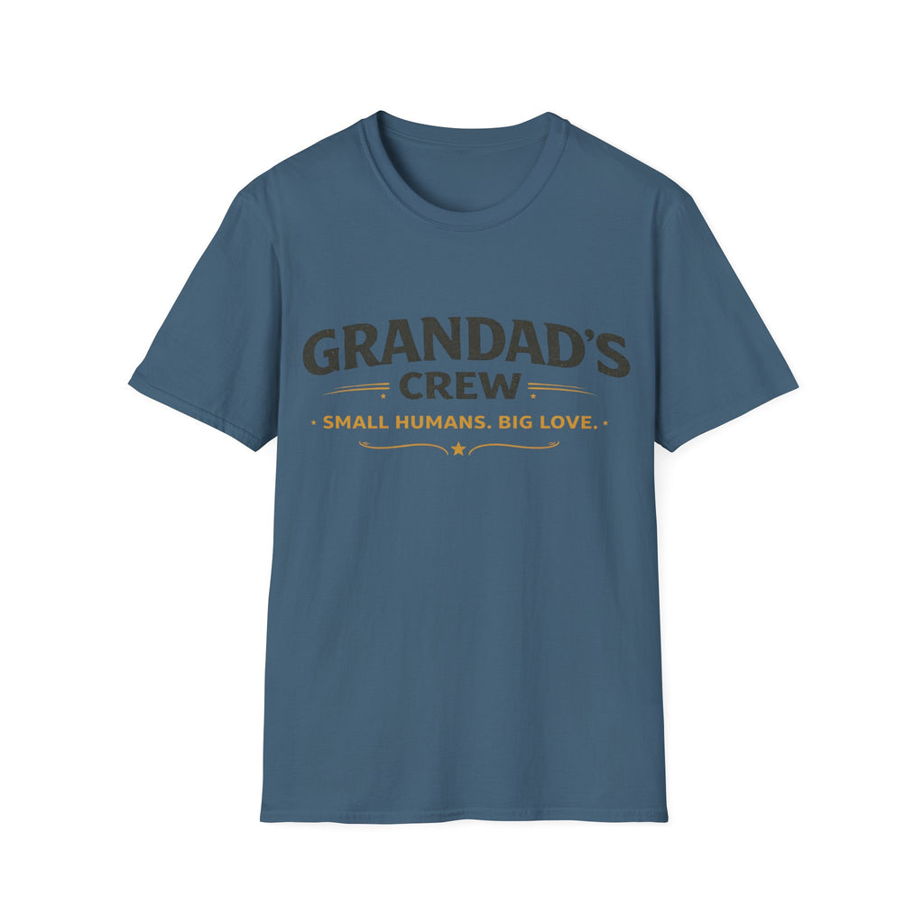 Granddad's Crew T-Shirt — "Small Humans, Big Love" Grandpa Gift